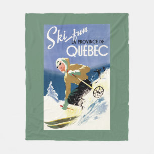 Couverture Polaire Ski de femme - affiche anglaise et française