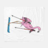 Couverture Polaire Ski de Flamant rose (Devant (Horizontal))