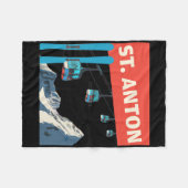 Couverture Polaire Ski de St. Anton - Rétro St. Anton Ski (Devant (Horizontal))