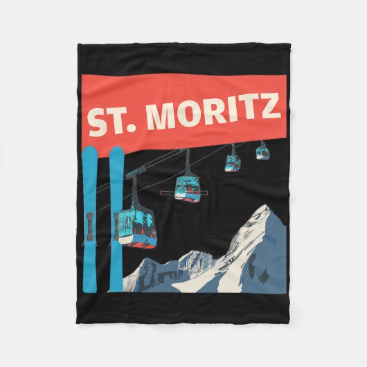 Couverture Polaire Ski de St. Moritz - Ski rétro de St. Moritz (Devant)