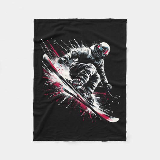 Couverture Polaire Ski Freeski Ski Freeski Hiver Extreme Sports (Devant)