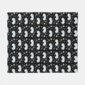 Couverture Polaire Ski Goggets Mountain View Flocs de neige Noir (Devant (Horizontal))