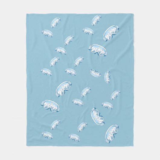 Couverture Polaire Ski Goggles avec réflexion de montagne (Devant)