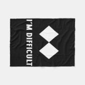Couverture Polaire Ski Je suis difficile Ski Snowboard (Devant (Horizontal))