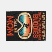 Couverture Polaire Ski - Mes Amies Préférées Du Snowboard M'Appelez (Devant (Horizontal))