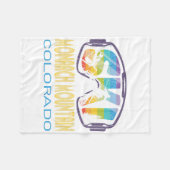Couverture Polaire Ski Monarch Mountain Colorado Vacances ski (Devant (Horizontal))