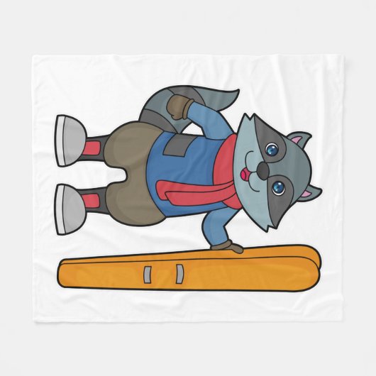 Couverture Polaire Ski Racoon (Devant (Horizontal))