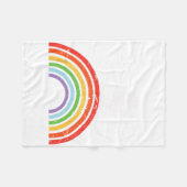 Couverture Polaire Ski Trip Skiing Rainbow  (Devant (Horizontal))