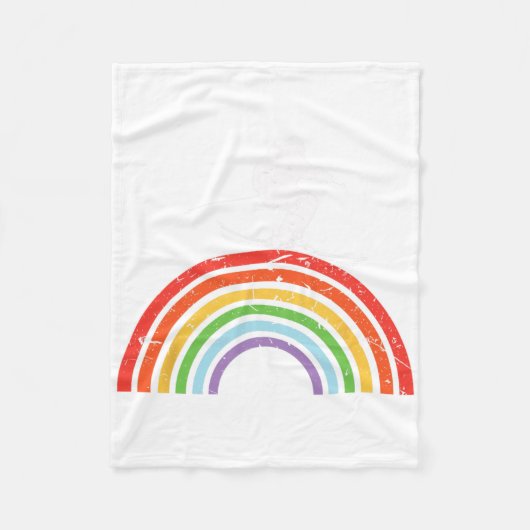 Couverture Polaire Ski Trip Skiing Rainbow  (Devant)