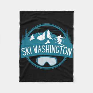 Couverture Polaire Ski Washington Skiing Vacation Family Matching