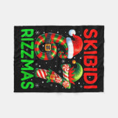 Couverture Polaire Skibidi 67 Rizzmas Funny Six Seven Meme Christmas  (Devant (Horizontal))