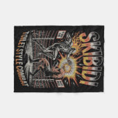 Couverture Polaire Skibidi Combat Skeleton Boxe Match Mème Explosio (Devant (Horizontal))