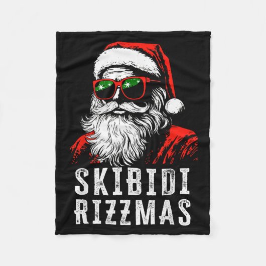 Couverture Polaire Skibidi Rizzmas Christmas Rizz Santa Claus Charism (Devant)