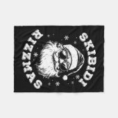 Couverture Polaire Skibidi Rizzmas Santa Funny Christmas Gen Alpha Sl (Devant (Horizontal))