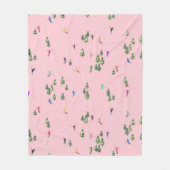 Couverture Polaire Skieurs roses Ski d'ouverture Noël Ski de vacances (Devant)