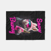 Couverture Polaire Skiing Snow Bunny Après-ski (Devant (Horizontal))