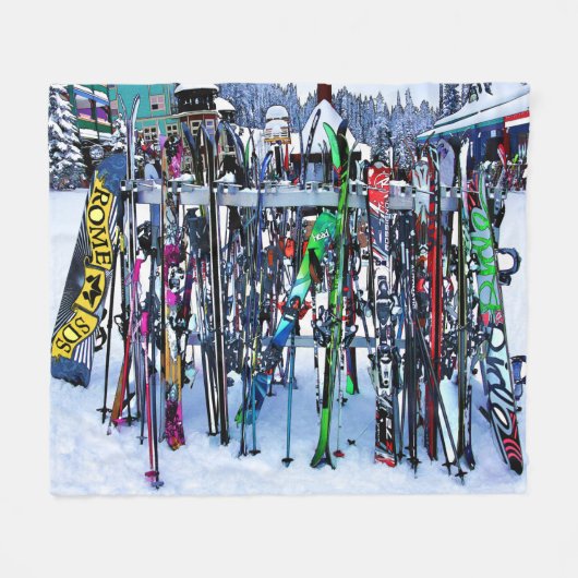 Couverture Polaire Skis and Poles (Devant (Horizontal))