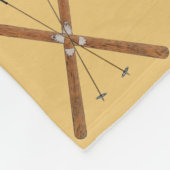 Couverture Polaire Skis De Fond Et Polonais (Coin)