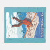 Couverture Polaire Skis de transport de neige de skieur - Montana (Devant (Horizontal))