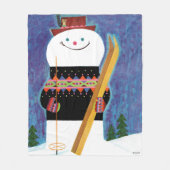 Couverture Polaire Skis pour Snowman (Devant)