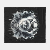 Couverture Polaire Skull and Cat (Devant (Horizontal))