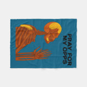 Couverture Polaire Skull Pray For My Opps 2026  (Devant (Horizontal))