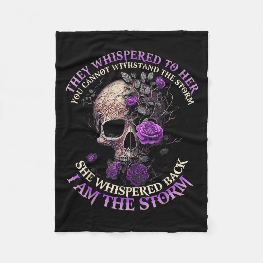 Couverture Polaire Skull They Whispered To Her You Can't With Stand T (Devant)