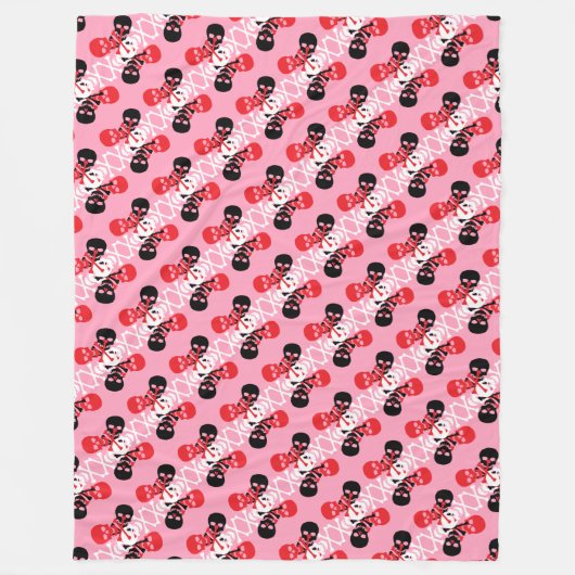 Couverture Polaire Skulls et Crossbones (Devant)