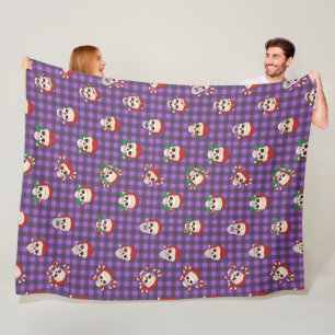 Couverture Polaire Skully Claus Plaid