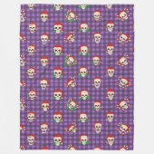 Couverture Polaire Skully Claus Plaid (Devant)