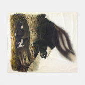 Couverture Polaire Skunk américaine commune ou Striped Skunk, par Aud (Devant (Horizontal))