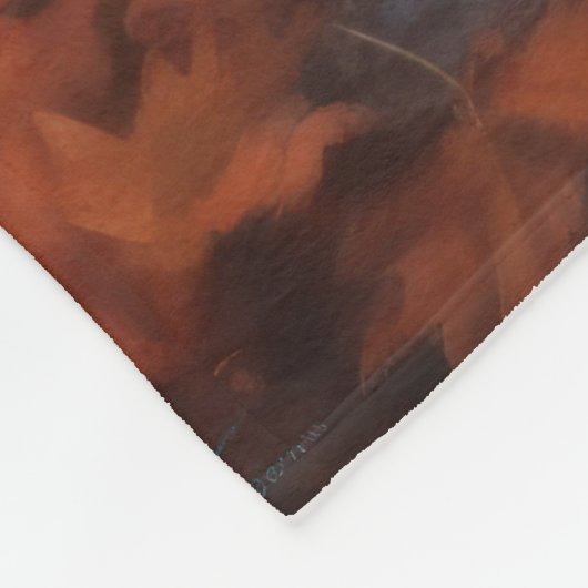 Couverture Polaire Skye Terrier à l'automne Feuilles automne Inspire (Coin)