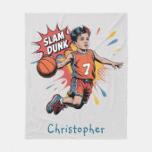 Couverture Polaire Slam Dunk Boy Anniversaire Cadeau Bash (Devant)