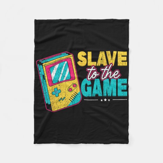 Couverture Polaire Slave To The Game Funny Video Game Gaming Gamer Lo (Devant)