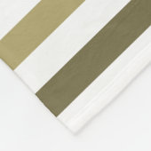 Couverture Polaire Sleek Variegegee Stripes et Nom en Pastel Jaune (Coin)