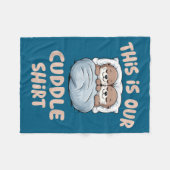 Couverture Polaire Sleeng Otter Couple This Is Our Cuddle  (Devant (Horizontal))