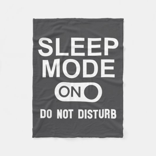 Couverture Polaire Sleep Mode On Please Don't Disturb I'm Sleeng I Lo (Devant)