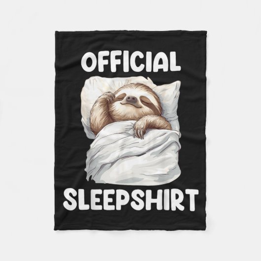 Couverture Polaire Sleepshirt Cute Sleeng Sloth Animal Lovers Pajama (Devant)