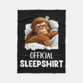 Couverture Polaire Sleepshirt Sleeng Bigfoot Sasquatch Lovers Pajama (Devant)