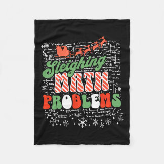 Couverture Polaire Sleighing Math Problem Math Enseignant Noël