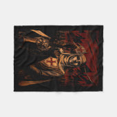 Couverture Polaire Sliver Mask King Baldwin Iv Meme The Leper King Wa (Devant (Horizontal))