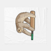 Couverture Polaire Slot au cricket avec chauve-souris de cricket (Devant (Horizontal))