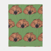 Couverture Polaire Sloth Art, couchette en fentes couchant (Devant)
