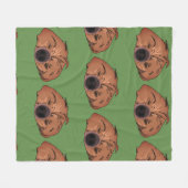 Couverture Polaire Sloth Art, couchette en fentes couchant (Devant (Horizontal))