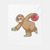 Couverture Polaire Sloth at Bowling avec Bowling ball (Devant)