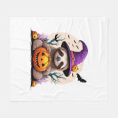 Couverture Polaire Sloth Casquette rose Halloween (Devant (Horizontal))
