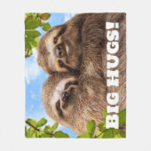 Couverture Polaire Sloth Couple (Devant)
