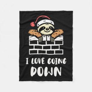 Couverture Polaire Sloth Père Noël Funny Noël Sloth Lover Humour Noël