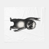 Couverture Polaire Sloth Rocking Dance (Devant (Horizontal))