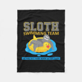 Couverture Polaire Sloth Swim Team Swim Team Funny Cadeau (Devant)